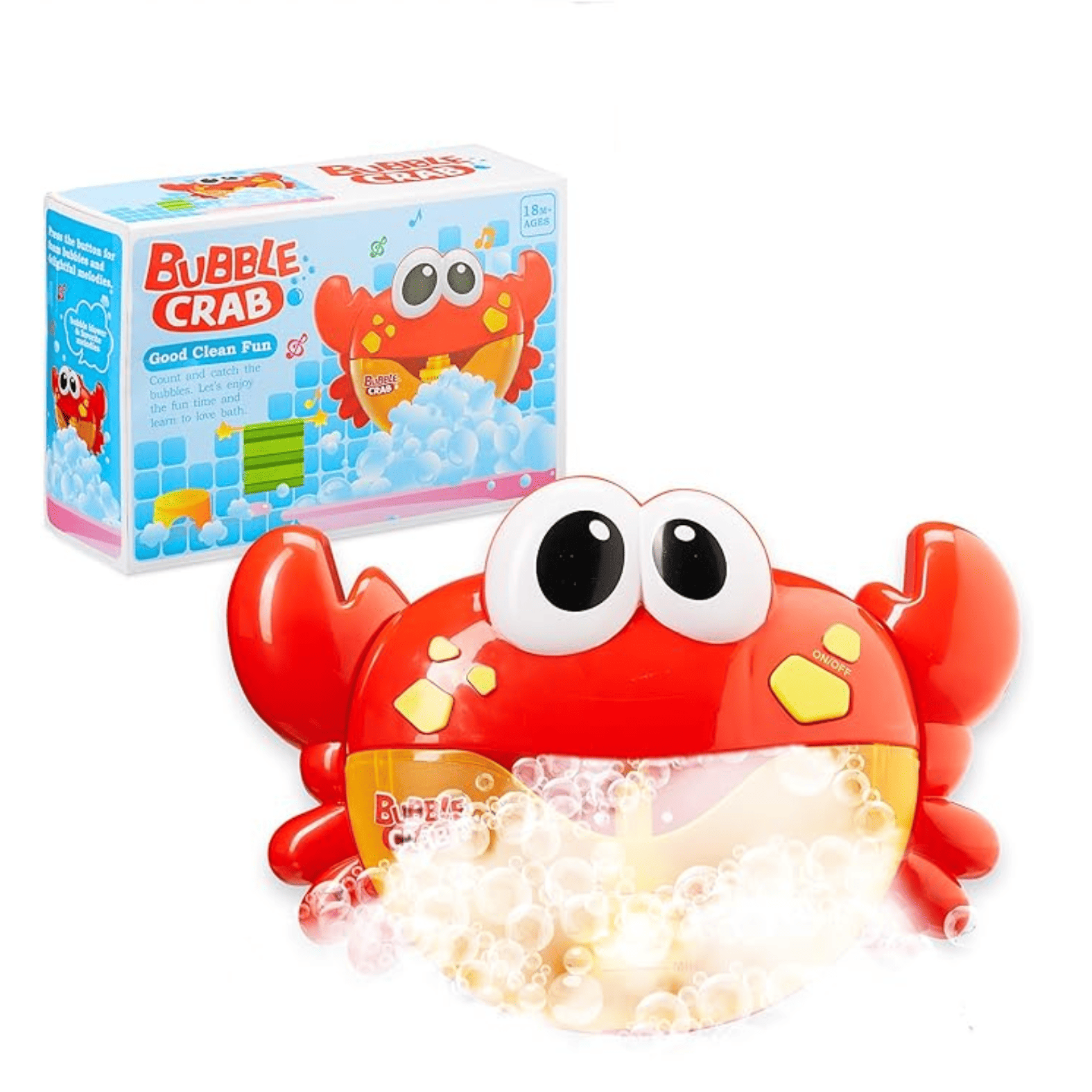Juguete Cangrejo Burbujas De Baño Tina
